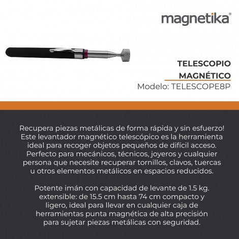 Telescopio Magnético Capacidad 8 lbs