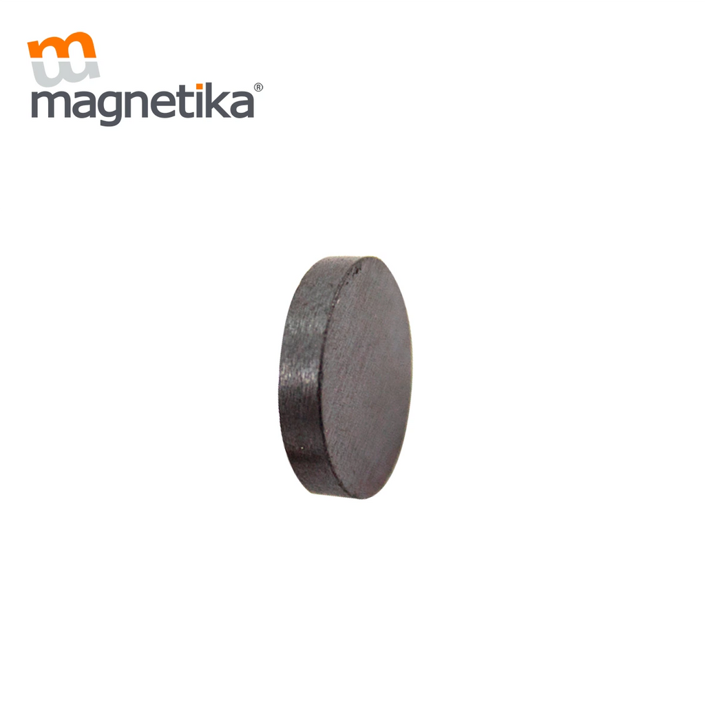 Imán de Ferrita Cerámica Disco 0.5 x 0.1 in