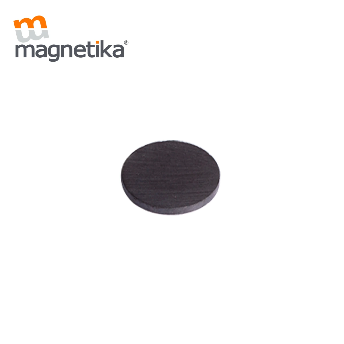 Imán de Ferrita Cerámica Disco 0.6 x 0.06 in