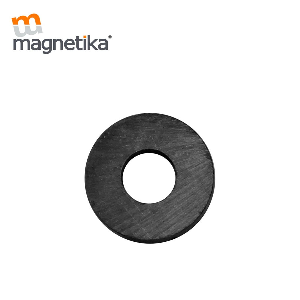 Imán de Ferrita Cerámica Anillo 0.689 x 0.296 x 0.118 in