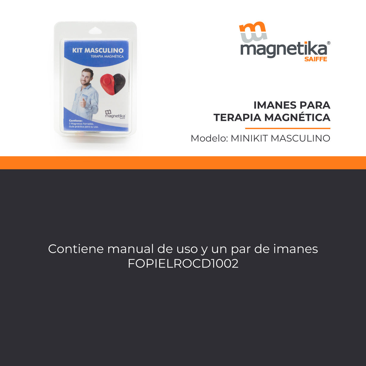 Minikit Masculino (con 2 imanes)