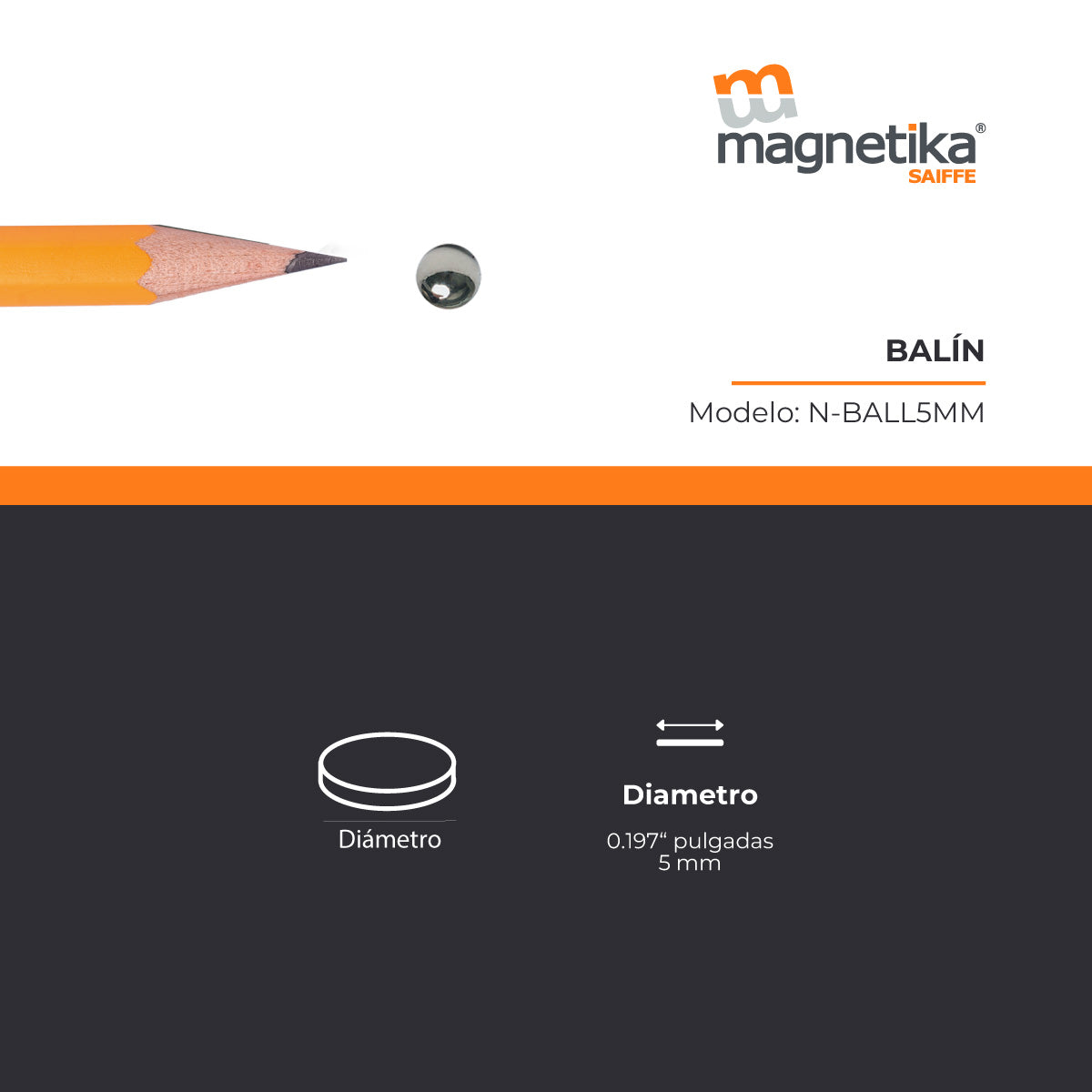 Iman De Neodimio Tipo Balin 5 N35