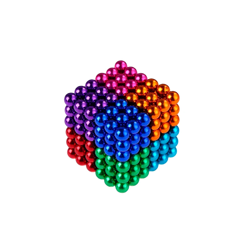 Cubo de Esferas Magnéticas de Colores 5mm (219 piezas)